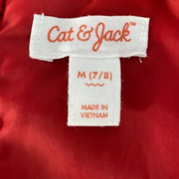 Cat & Jack Girls Twisted Bow Tiered Dress M 7/8 Red Christmas Valentines Day - Picture 7 of 10